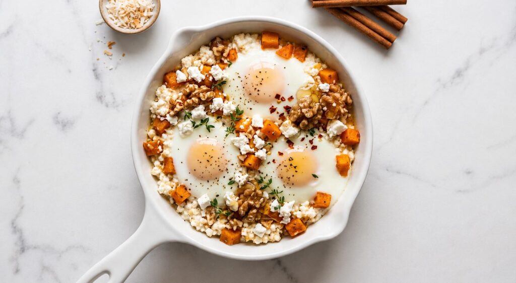 Feta and pumpkin bake