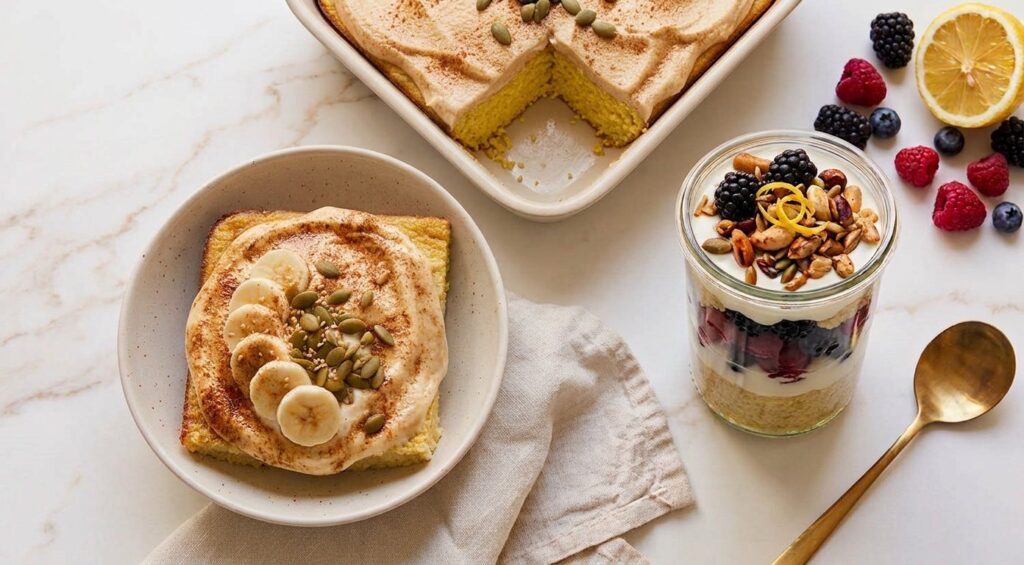 Creamy Coconut Millet Breakfast Bake (One Tray, Two Breakfasts)